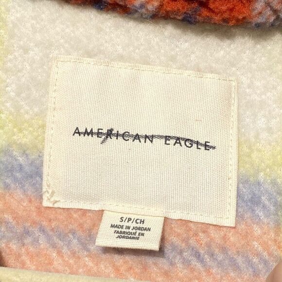 American Eagle Plaid Anorak Sweater | S - Picture 2 of 5